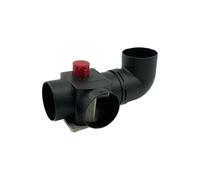 FNBDDX Tuyau de conduit 75 mm/3 pouces, branche en T chaude avec tube dérivation L, tuyau sortie d'air, clip d'aération adapté for Eberspacher, for vanne à clapet régulation Webasto
