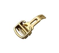FNDWJ Boucle de déploiement de remplacement en acier inoxydable 316L, 12mm 14mm 16mm 18mm 20mm, pour Cartier fermoir pliant argent Rose doré(Golden,14mm)