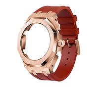 FNDWJ Bracelet de montre en caoutchouc compatible avec GA2100/2100 Boîtier en acier inoxydable et caoutchouc fluoré Outils de modification, taille unique, Agate