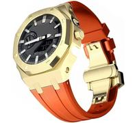 FNDWJ Kit de modification Bracelet de montre en silicone et boîtier en acier inoxydable, pour GA2100 Boucle en métal Boîtier de montre de rechange et bracelet pour homme, taille unique, Agate
