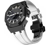 FNDWJ Kit de modification Bracelet de montre en silicone et boîtier en acier inoxydable, pour GA2100 Boucle en métal Boîtier de montre de rechange et bracelet pour homme, taille unique, Agate