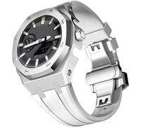 FNDWJ Kit de modification Bracelet de montre en silicone et boîtier en acier inoxydable, pour GA2100 Boucle en métal Boîtier de montre de rechange et bracelet pour homme, taille unique, Agate