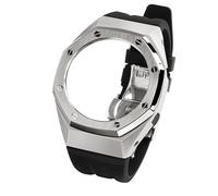 FNDWJ Pour Ga2100 Ga2110 Black Panther Boîtier de montre en métal Refit Mod Kit GA-2100 Bracelet en acier inoxydable Lunette Accessoire, taille unique, Agate