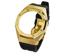 FNDWJ Pour Ga2100 Ga2110 Black Panther Boîtier de montre en métal Refit Mod Kit GA-2100 Bracelet en acier inoxydable Lunette Accessoire, taille unique, Agate