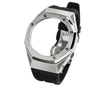 FNDWJ Pour Ga2100 Ga2110 Black Panther Boîtier de montre en métal Refit Mod Kit GA-2100 Bracelet en acier inoxydable Lunette Accessoire, taille unique, Agate