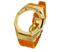 FNDWJ Pour Ga2100 Ga2110 Black Panther Boîtier de montre en métal Refit Mod Kit GA-2100 Bracelet en acier inoxydable Lunette Accessoire, taille unique, Agate