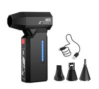 Fnetic Dépoussiéreur à air comprimé, 5 vitesses réglables, super puissance, souffleur à poussière électrique sans fil pour ordinateur, clavier, maison, extérieur et voiture