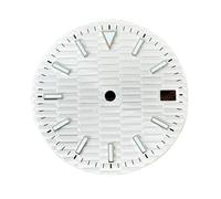 FNFTOEZGY Cadran de Montre 28,5 mm, Accessoires de Modification Lumineux Bleu, adaptés au Cadran de Montre à Mouvement Automatique Japonais NH35/289(White)