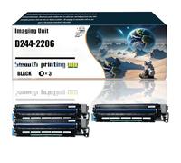 FNFTOEZGY Unité d'imagerie D244-2206 D244-2207 Compatible avec Les imprimantes MP C2004 C2504, Les pièces de Rechange contiennent Une Puce et Une Impression claire/107(3 Pack Black)