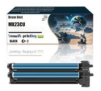 FNFTOEZGY Unité Tambour MX23CU Compatible avec Les imprimantes DX-2008UC DX-2500UC 2508NC DX-2000, Les pièces de Rechange contiennent Une Puce et Une Impression claire/138(2 Pack Black)