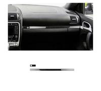 FNGMHF Fibre de Carbone Souple Compatible avec Cayenne 2003 2004 2005 2006 2007 2008 2009 2010 décoration boîte à Gants LHD RHD Accessoires d'autocollants(Left Hand Drive BK)