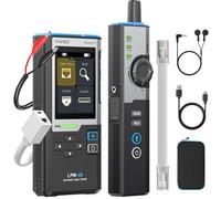 FNIRSI LPM-10A Testeur Câble RJ45, Testeur de Câbles Ethernet CAT5 CAT6 RJ11, Kit Traceur de Câble et Toner Réseau, Rechargeable Testeur Ethernet avec PoE/NCV/Test de Longueur