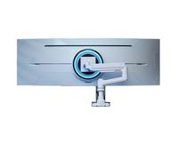 FNJTDVWS Grand support de moniteur d'écran de poisson porteur, bras mécanique rotatif réglable de haut en bas for ordinateur T10(White)