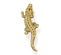 FNSK Pendentif Crocodile doré, pendentif en argent Sterling 925, bijoux, colliers, accessoires, cadeau for femmes, hommes et filles