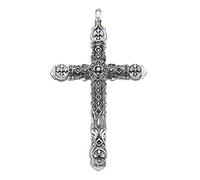 FNSK Pendentif Croix Richement Orné, Bijoux Bijoux Accessoires 925 Cadeau De Pendentif en Argent Sterling for Les Hommes