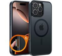 FNTCASE Coque pour iPhone 16 Pro-Max : Coque de téléphone magnétique Mate translucide avec Capture de contrôle de l'appareil Photo | Qualité Militaire Anti-Chute, Anti-Chocs, Fine et Robuste