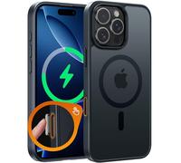 FNTCASE Coque pour iPhone 16 Pro : prise en charge de la capture du contrôle de l'appareil photo, coque de téléphone magnétique mate translucide | Qualité militaire anti-chute, anti-chocs, fine et