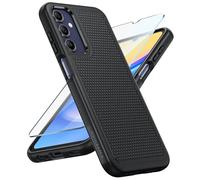 FNTCASE Coque pour Samsung Galaxy A15-5G : Étui de Protection Double Couche pour téléphone Portable résistant aux Chocs avec Dos texturé antidérapant - Protection Militaire Bumper Tough