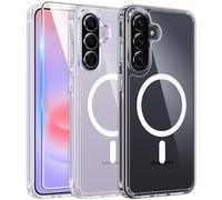 FNTCASE Coque pour Samsung Galaxy A36-5G : Protection magnétique de qualité Militaire Contre Les Chutes et Le jaunissement - Coque de Protection Robuste Antichoc Transparente (Transparent)