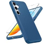 FNTCASE Coque pour Samsung Galaxy S25 : coque de protection double couche robuste pour téléphone portable, résistante aux chocs, robuste avec texture antidérapante - Protection militaire contre les