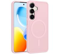 FNTCASE Coque pour Samsung Galaxy S25 : coque magnétique translucide mate antichoc fine pour téléphone portable - Coque de protection anti-chute de qualité militaire avec dos rigide anti-traces de