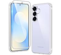 FNTCASE Coque pour Samsung Galaxy S25-FE : pour Samsung Galaxy S25 FE transparente de qualité militaire protection contre les chutes anti-jaunissement - Coque de protection robuste antichoc