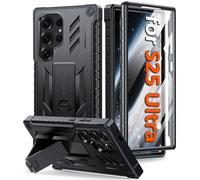 FNTCASE Coque pour Samsung Galaxy S25-Ultra : Coque de qualité Militaire Anti-Chute avec béquille | Coque de Protection Mate Robuste et résistante aux Chocs