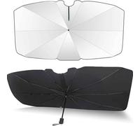 FNUQKREF Parapluie Pare Soleil Voiture pour BMW X3 2018 2019 2020 2021 2022 2023, Universel Auto Pare Brise Avant Couverture Protection Solaire Parasol Pliable IntéRieur Accessoires