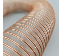 FNW- Tuyau flexible d'aspiration D. 60 mm PU antistatique acier cuivré, aspiration copeaux ou granulés (3M)