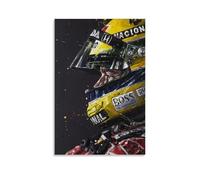 FNWNJNG Ayrton Senna Art Poster décoratif sur toile pour salon, chambre à coucher, art mural, impression d'image moderne, décoration de salle familiale, 50 x 75 cm