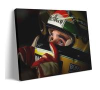 FNWNJNG Ayrton Senna Poster Peinture décorative sur toile Art mural pour salon, chambre à coucher, art mural, impression d'image moderne, décoration de salle familiale, 60 x 90 cm