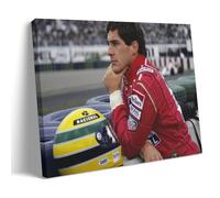 FNWNJNG Ayrton Senna Racer Poster Peinture décorative sur toile Art mural pour salon, chambre à coucher, art mural, impression d'image moderne, décoration de salle familiale, 60 x 90 cm