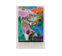 FNWNJNG David Hockney Museum Art Poster décoratif sur toile pour salon, chambre à coucher, impression d'image moderne, décoration de salle familiale, 30 x 45 cm
