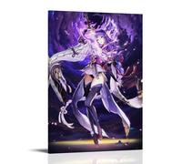 FNWNJNG Raiden Shogun Genshin Impact Art Poster décoratif sur toile pour salon, chambre à coucher, art mural, impression photo, moderne, décoration de salle familiale, 60 x 90 cm