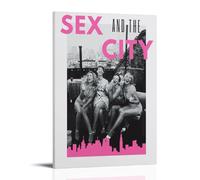 FNWNJNG Sex And The City Movie Art Poster Peinture décorative sur toile pour salon, chambre à coucher, art mural, impression d'image moderne, décoration de salle familiale, 30 x 45 cm