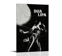 FNWNJNG Singer Dua Lipa Poster décoratif sur toile pour salon, chambre à coucher, art mural, impression photo moderne, décoration de salle familiale, 20 x 30 cm