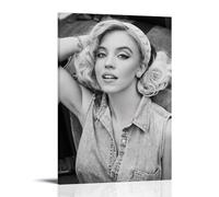 FNWNJNG Sydney Sweeney Poster étoile du film Peinture décorative sur toile Art mural pour salon, chambre à coucher, art mural, impression d'image moderne, décoration de salle familiale, 60 x 90 cm