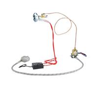 FNWXGMFZ Système de Petit brûleur à Huile usagée Aiguille d'allumage en céramique Pompe électromagnétique Pack Haute Pression Adaptateur Haute Pression Tuyau d'huile(A Set 4.0mm Nozzle)