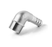 FNYUVNFAF 1/8" -2 "BSPT External Thread 6 8 10 12 14 15-50mm Hose Elbow 90 Degrees 304 Stainless Steel Pipe Fitting Connector,SS304,2 inch,50MM