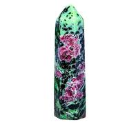 FNYUVNFAF 1pc 6-7cm Red Stone Tower Tip Green Black Marble Patterned Rock