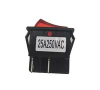 FNYUVNFAF 1pc R-210-C5L-BR Ship Switch 4 pin Two-Speed Red Light Switch 25A250V High Current