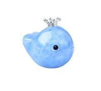 FNYUVNFAF Blue Kyanite Whale Figurine - 1.8 × .5 .6 in Hand-Carved Crystal Stone Sculpture for Home Office Décor Gift