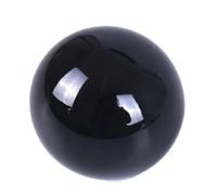 FNYUVNFAF Crystal Sphere Decorative Balls Obsidian Ball Gemstone for Scrying Mirror, Fengshui, Divination, Home Decor,5in(130mm)-Black
