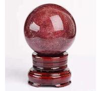FNYUVNFAF Crystal Sphere Retro Feng Shui Lucky Red Ball Crafts Desktop Decoration Office Entrance Living Room Study Home Fortune Telling Witchcraft Gazing,Red Crystal Ball-5~6cm