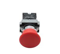 FNYUVNFAF Emergency Stop Switch Button Switch Self Reset SKB2 Small Mushroom Head Emergency Stop 22mm knob Key Start inching Power on(SKB2-BC11)