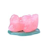 FNYUVNFAF Rose Quartz Mandarin Duck Crystal Figurines - 1.4 × 0.6 .8 in Hand-Carved Pair for Love, Harmony & Home Décor