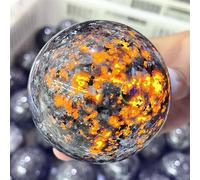 FNYUVNFAF Stone Powerful Wicca Crystals and Flame Stones Sphere Spiritual Witchcraft (Size : 40-50mm)
