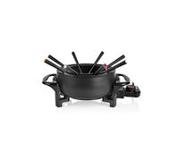 FO-1107 Fonduepan avec 8 fourchettes 1.5L 1000W noir mat