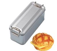 Fo Boîte de rangement en fer blanc - Récipient à friandises vintage en métal, coque rigide durable, finition rétro lisse, corps réutilisable, rangement décoratif de collection pour bonbons