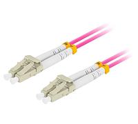FO-LULU-MD41-0050-VT Câble patch fibre optique OM4 LC/UPC, recto-verso 5m LSZ...